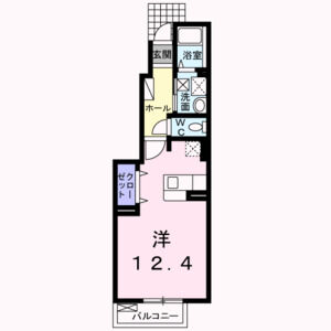ワンルーム 間取り図