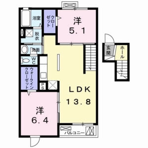 2LDK 間取り図