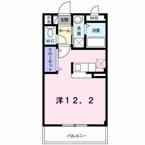 ワンルーム 間取り図