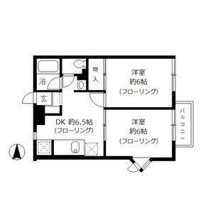 2DK 間取り図