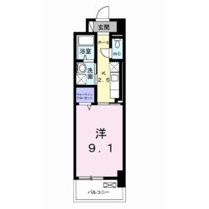 1K 間取り図