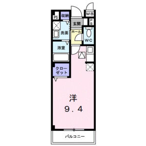 ワンルーム 間取り図