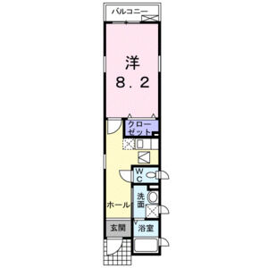 1K 間取り図