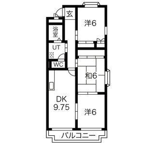 3DK 間取り図