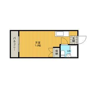 ワンルーム 間取り図
