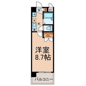 1K 間取り図