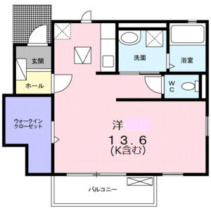 ワンルーム 間取り図