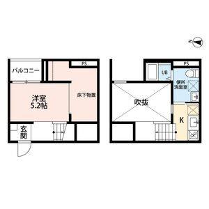 ワンルーム 間取り図