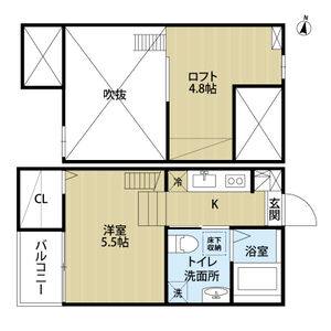 ワンルーム 間取り図