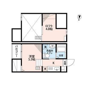 ワンルーム 間取り図