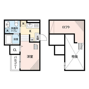 ワンルーム 間取り図