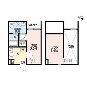 1K 間取り図