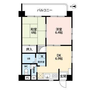 2DK 間取り図