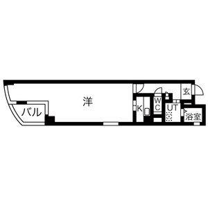 1K 間取り図