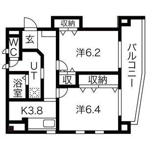 2K 間取り図