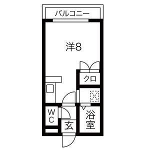 ワンルーム 間取り図