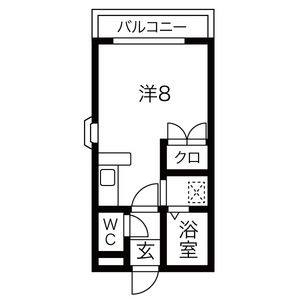 ワンルーム 間取り図