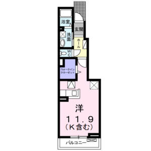 ワンルーム 間取り図