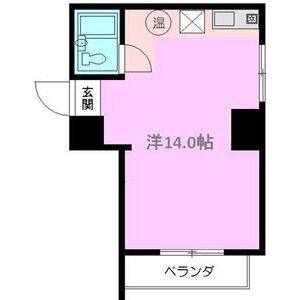 ワンルーム 間取り図
