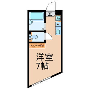 ワンルーム 間取り図