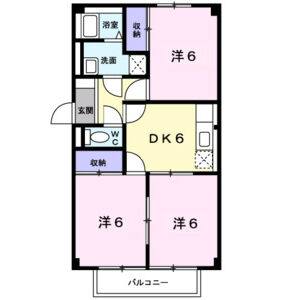 3DK 間取り図
