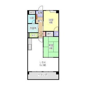 2LDK 間取り図