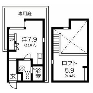 1K 間取り図