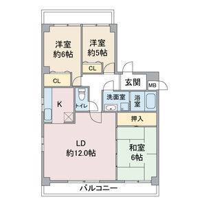 3LDK 間取り図