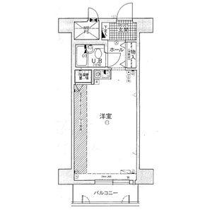 ワンルーム 間取り図