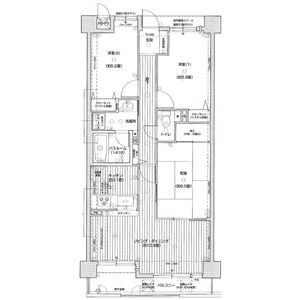 3LDK 間取り図