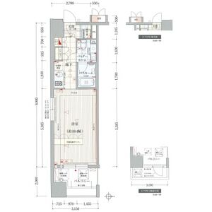 1K 間取り図
