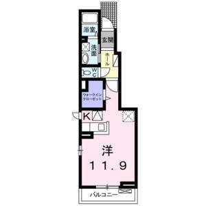 ワンルーム 間取り図