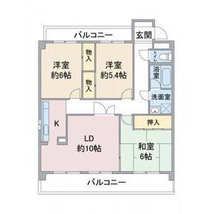 3LDK 間取り図