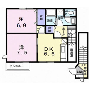 2DK 間取り図