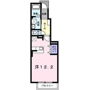 ワンルーム 間取り図