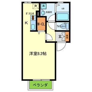 1K 間取り図