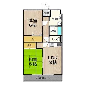 2LDK 間取り図