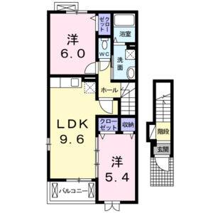 2LDK 間取り図