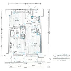 2DK 間取り図