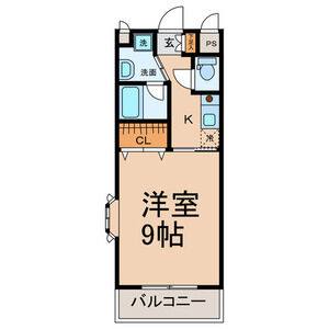 1K 間取り図