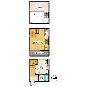 ワンルーム 間取り図