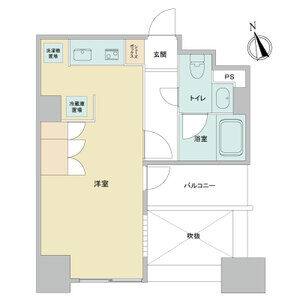 ワンルーム 間取り図