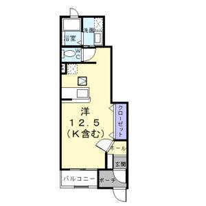 ワンルーム 間取り図