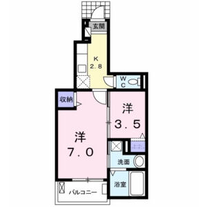 2K 間取り図