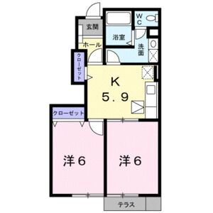 2K 間取り図