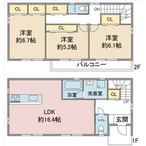 3LDK 間取り図