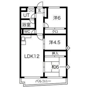 3LDK 間取り図