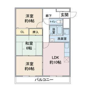 3LDK 間取り図