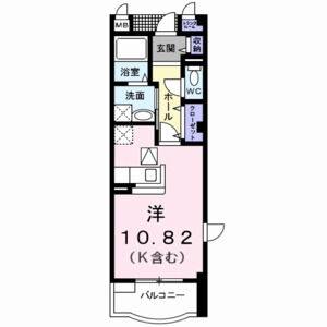 ワンルーム 間取り図