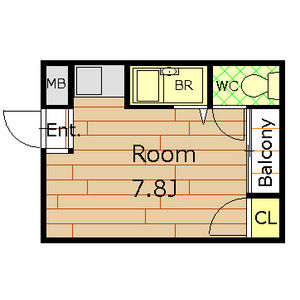 ワンルーム 間取り図